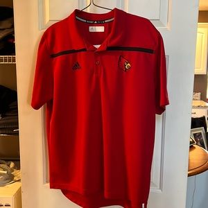 Adidas University of Louisville Mens Basketball Polo Shirt